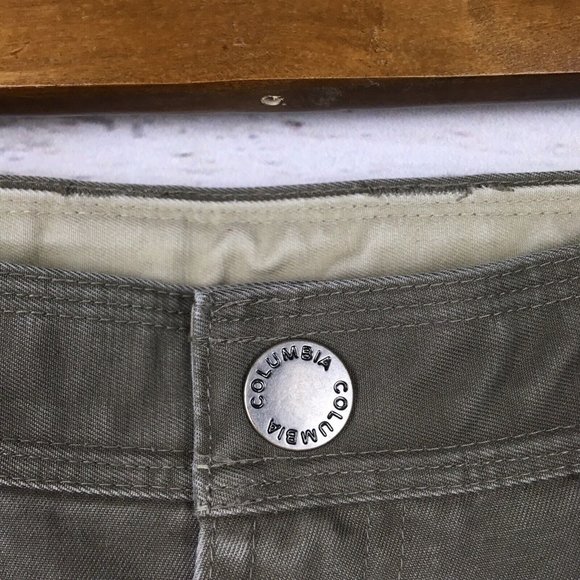 Columbia Cargo Shorts Mens 32 ins 9 Thick and Durable Zipper Pocket Trail Cotton - Picture 8 of 9